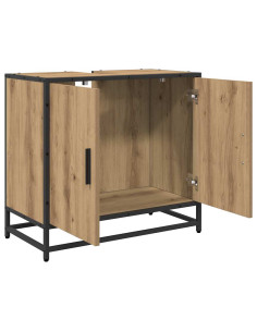 Armadio per Lavabo da Bagno rovere artigianale 65 x 33 x 60 cm