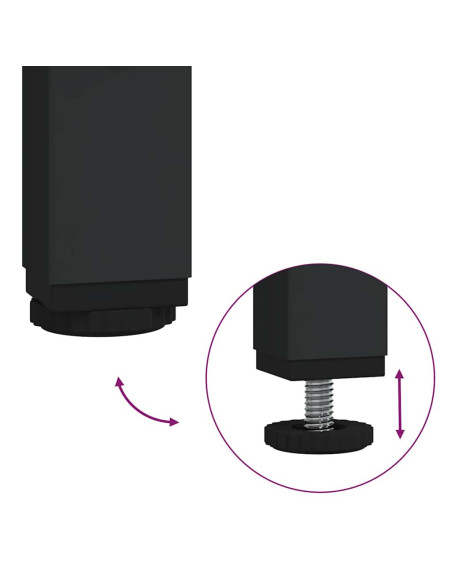 Set di mobili per il bagno con porta 3 pcs rovere artigianale