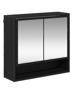 Set di mobili per il bagno 3 pcs Rovere nero 90 x 33 x 60 cm