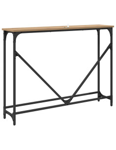Tavolo consolle rovere artigianale 102 x 22.5 x 75 cm