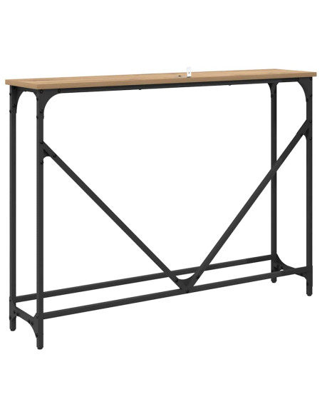 Tavolo consolle rovere artigianale 102 x 22.5 x 75 cm