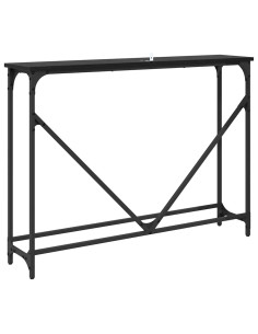 Tavolo consolle Rovere nero 102 x 22.5 x 75 cm