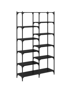 Libreria Rovere nero 100 x 32 x 170 cm Legno multistrato