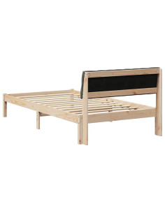 Struttura del Letto marrone e grigio scuro 100 x 200 cm