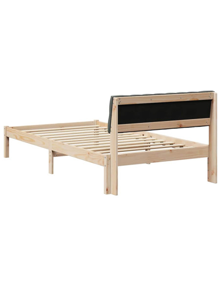 Struttura del Letto marrone e grigio scuro 100 x 200 cm