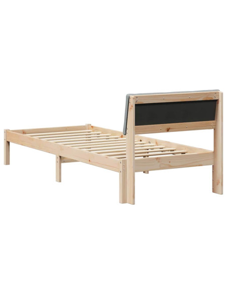 Struttura del Letto Marrone e grigio chiaro 75 x 190 cm