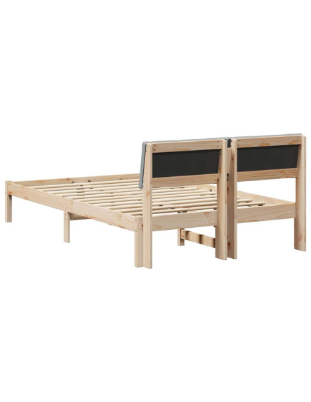 Struttura del Letto Marrone e grigio chiaro 120 x 200 cm