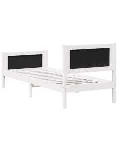 Struttura del letto Grigio chiaro 75 x 190 cm Pino massello