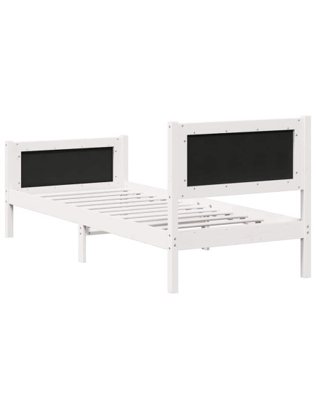 Struttura del letto Grigio chiaro 75 x 190 cm Pino massello