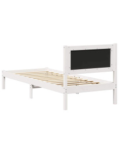 Letto con Testiera Rivestita Grigio chiaro 75 x 190 cm