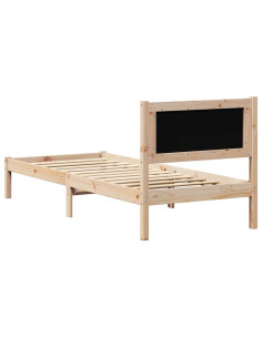 Struttura del letto Grigio scuro 90 x 190 cm Tessuto