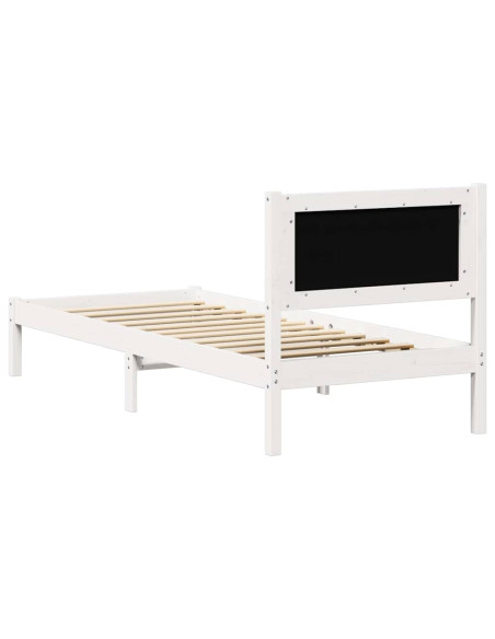 Struttura del letto Grigio chiaro 90 x 190 cm Tessuto