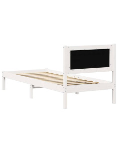 Struttura del letto Grigio chiaro 75 x 190 cm Tessuto