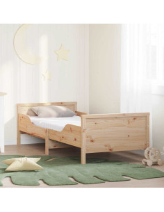 Struttura del letto Marrone 80 x 200 cm Legno di pino massello