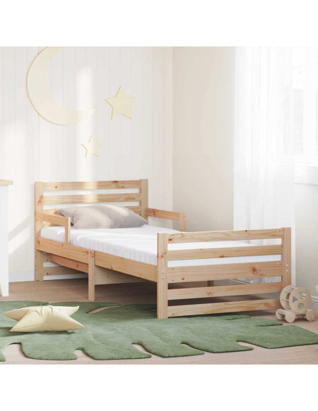 Struttura del letto con materasso Marrone 80 x 200 cm