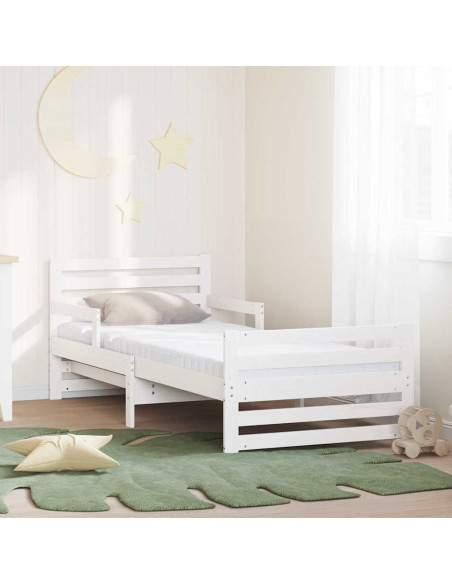 Struttura del letto con materasso Bianco 80 x 200 cm