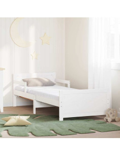 Struttura del letto con materasso Bianco 80 x 200 cm