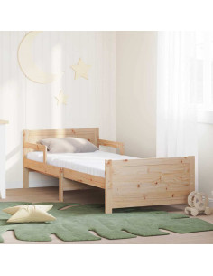 Struttura del letto con materasso Marrone 80 x 200 cm