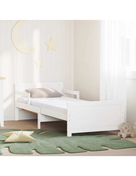 Struttura del letto con materasso Bianco 80 x 200 cm