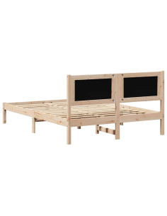 Struttura del letto Grigio scuro 150 x 200 cm Tessuto