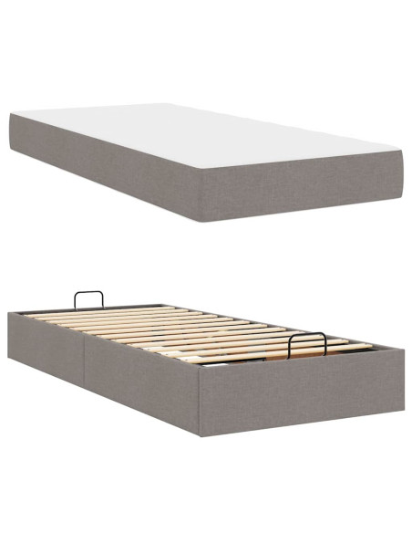 Struttura del letto con materasso Talpa 80 x 200 cm Tessuto