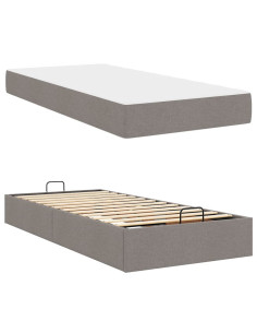 Struttura del letto con materasso Talpa 90 x 190 cm Tessuto