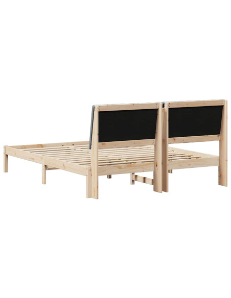 Struttura del letto Marrone 150 x 200 cm Pino massello