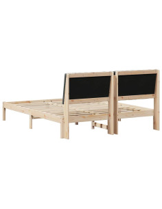 Struttura del letto Marrone 150 x 200 cm Pino massello