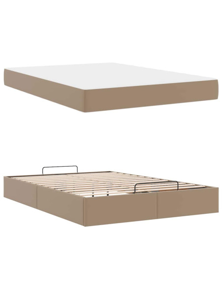 Struttura letto con materasso Cappuccino 140 x 190 cm