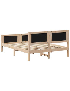 Struttura del letto Grigio chiaro 140 x 200 cm Tessuto