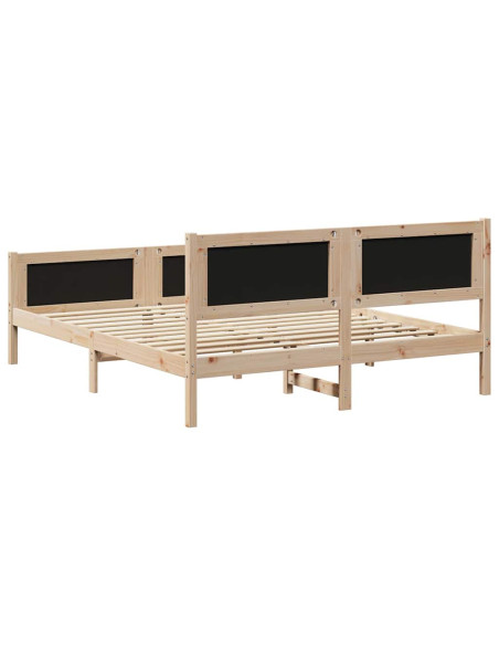 Struttura del Letto Marrone e grigio chiaro 150 x 200 cm