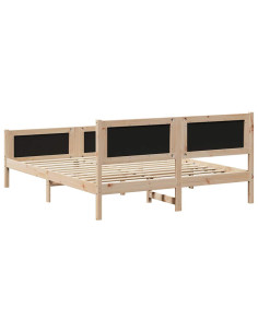 Struttura del Letto marrone e grigio scuro 160 x 200 cm