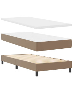 Struttura letto con materasso Cappuccino 90 x 190 cm