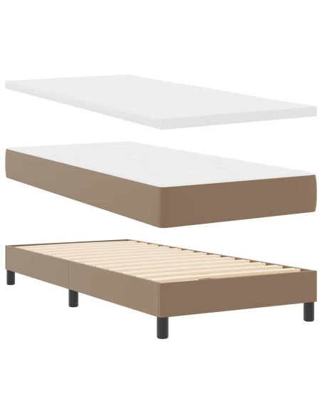 Struttura letto con materasso Cappuccino 90 x 190 cm