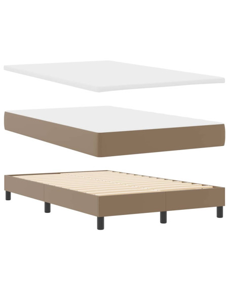 Struttura letto con materasso Cappuccino 120 x 190 cm