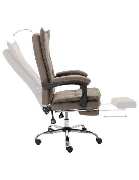 Sedia da Ufficio Grigio Talpa in Tessuto