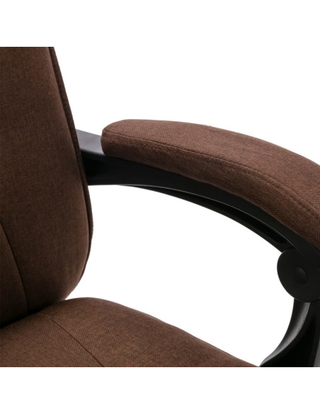 Sedia da Ufficio Marrone in Tessuto