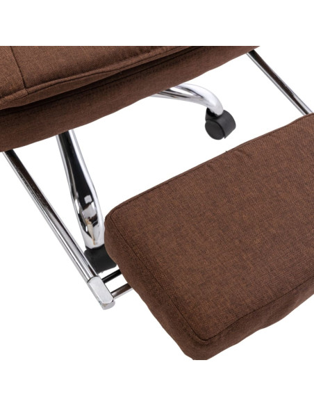 Sedia da Ufficio Marrone in Tessuto