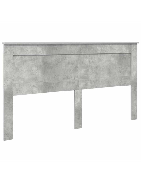 Testiera con testiera Grigio cemento 200 cm Legno multistrato