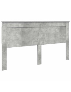 Testiera con testiera Grigio cemento 180 cm Legno multistrato