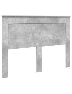 Testiera con testiera Grigio cemento 160 cm Legno multistrato