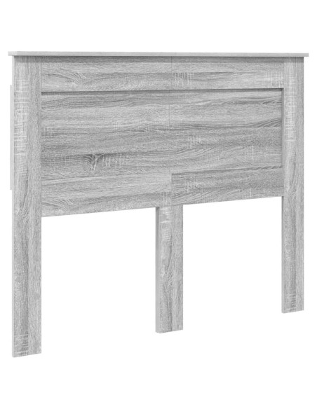 Testiera con testiera Grigio Sonoma 135 cm Legno multistrato