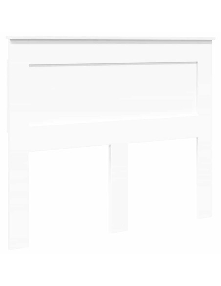 Testiera con testiera Bianco 120 cm Legno multistrato