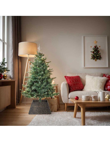 Collare per Albero di Natale Nero 60 x 60 x 28 cm