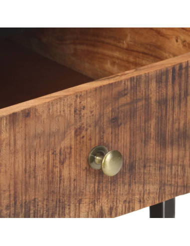 Tavolino da Salotto 90x50x40 cm in Legno di Acacia Grezzo