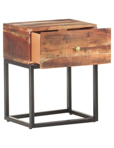 Comodino 40x30x50 cm in Legno di Acacia Grezzo 2