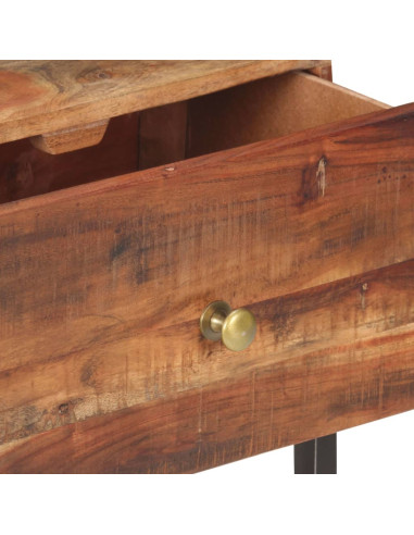 Comodino 40x30x50 cm in Legno di Acacia Grezzo