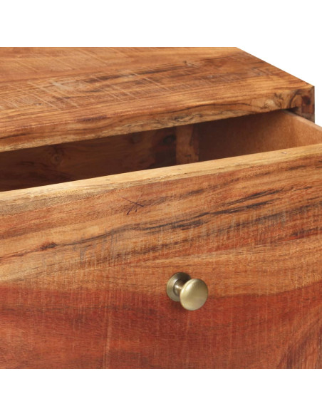 Tavolo Consolle 90x35x75 cm in Legno Grezzo di Acacia