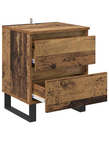 Armadio da Notte 2 pcs Legno vecchio 40 x 35 x 50 cm