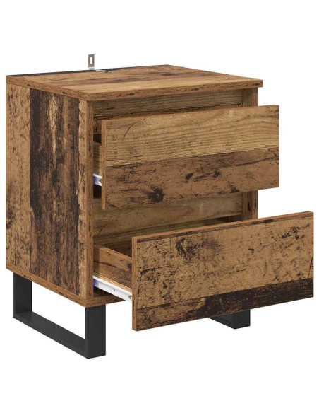 Armadio da Notte 2 pcs Legno vecchio 40 x 35 x 50 cm